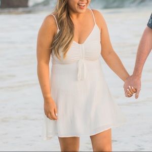 RE:NAMED white mini dress